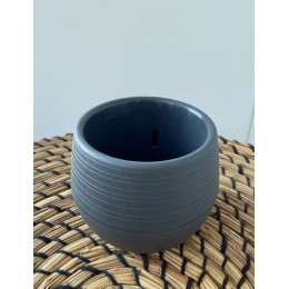 Горшок с поддоном для суккулентов 0,125 л графит